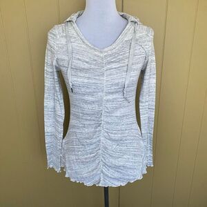 Calvin Klein performance women L quick dry pullover ribbed activewear hoodie